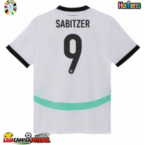 Camisa de Futebol Áustria Marcel Sabitzer #9 Equipamento Secundário Europeu 2024 Manga Curta